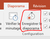 Enregistrer le diaporama
